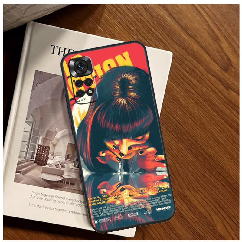 Mia Pulp Fiction Case For Xiaomi Redmi Note 13 Pro 8 9 10 11 12 Pro 12S 11S 10S Redmi 12 10C 12C 13C Coque