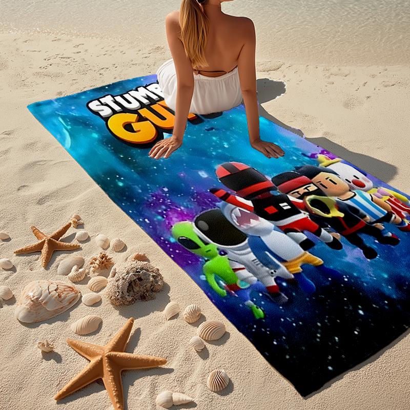 stumble guys Fashion Beach Towel: Ideal for Summer Adventures Soft, absorbent and quick drying suitable for swimming and bathing