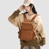 Schoolbag New Casual Versatile Backpack Commuter Solid Color Simple Backpack Women's Large Capacity Lightweight Student School Bag