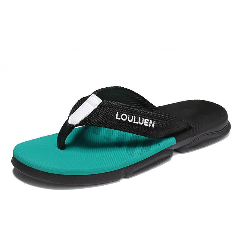 Plus Size Men's Non-Slip Outdoor Thong Sandals - Trendy Summer Beachwear