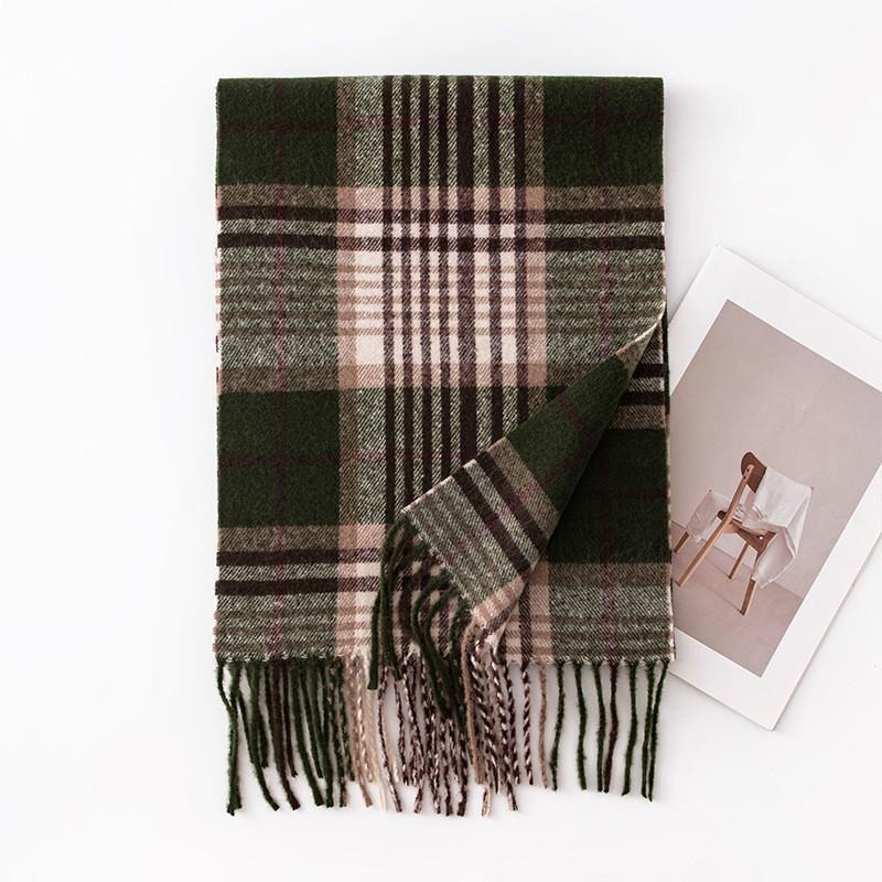 Autumn and Winter Classic British Imitation Cashmere Scarf Winter Plaid Warm Tassel Scarf Couple High End Atmosphere Scarf