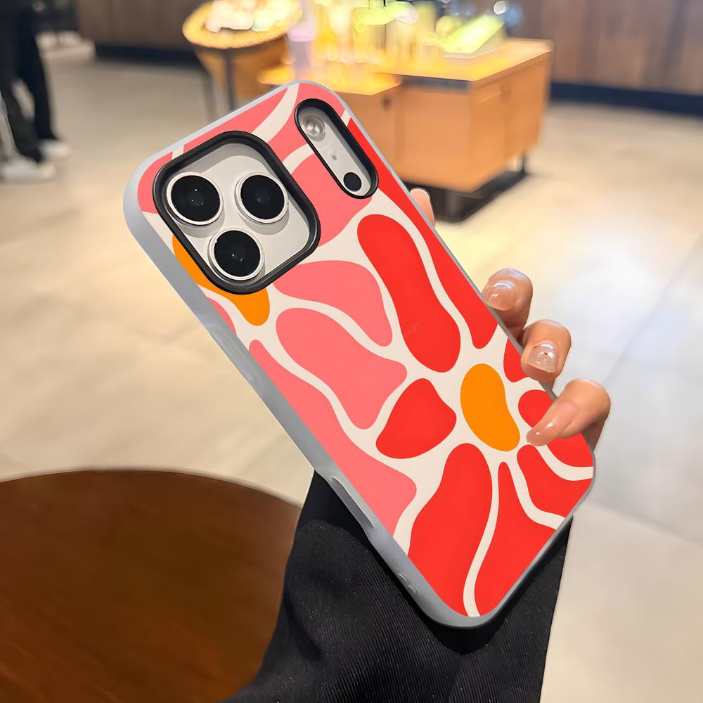 

Abstract Flower Market Phone Case For IPhone 17 Air 16 E 15 14 Plus 13 12 11 Pro Max Jelly 2 In 1 Protective Case iPhone 14 Plus