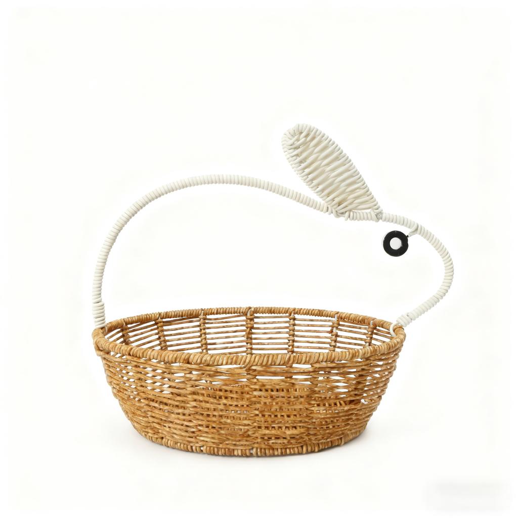 Easter Wicker Bunny Basket Storage Basket