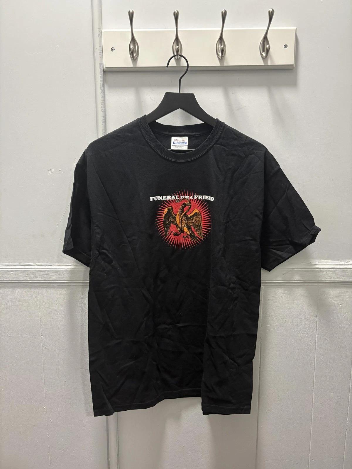 

Funeral For A Friend Shirt Mens Large Black Band Rock Graphic Tee T-Shirt Hanes L