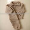 Korean Style Winter Fleece Set: High Neck Half-Zip Top & Joggers for Boys and Girls