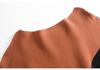 Off-the-Shoulder Women's Batwing Sweater – Plus Size Color Block Patchwork Pullover