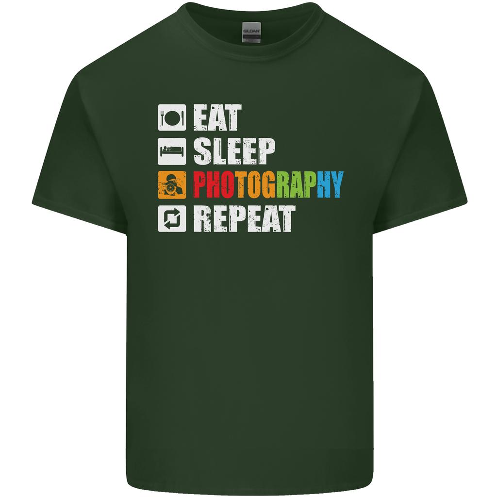 Photography Eat Sleep Photographer Funny Unisexs Light Cotton TShirt