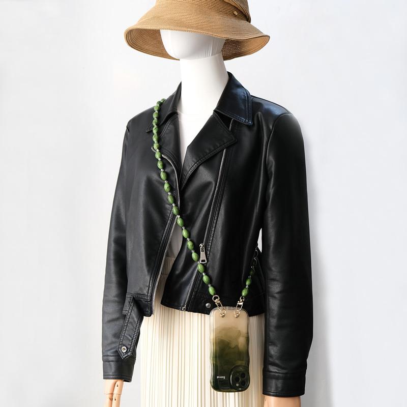 New Phone Accessory Cellphone Part Chain Anti Lost Universal Bead Lanyard Shoulder Neck Crossbody SmartPhone Strap Case Chain