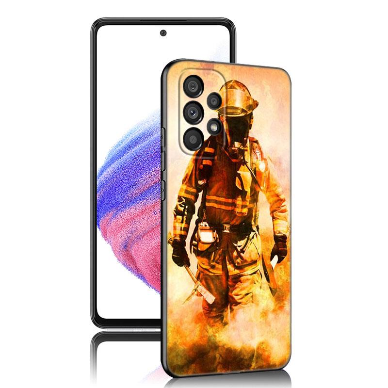 Firefighter Heroes Fireman Case For Samsung A13 A22 A24 A32 A23 A25 A34 A35 A52S A53 A54 A55 A73 A12 A14 A15 A31 A33 A50 A51 A72