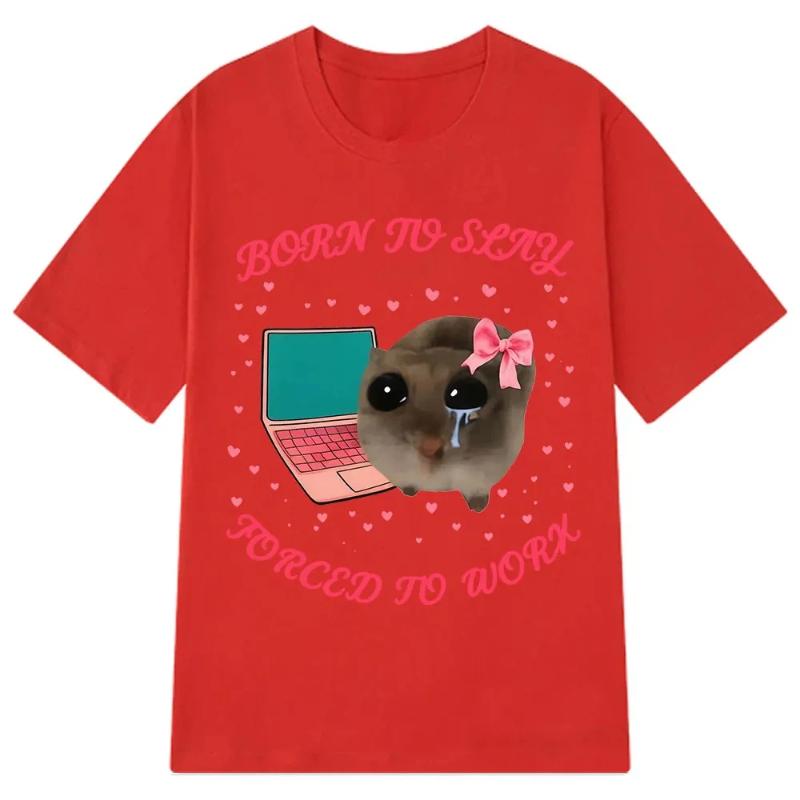 Funny Meme T-shirt, Men's and Women's Aesthetic Fashion T-shirt, Cotton Loose Casual T-shirt, Top