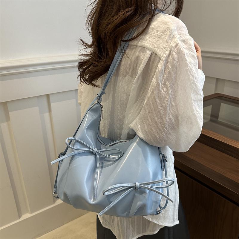 Korean Bow Tote Backpack - Women's 2024 Trend, Large Capacity, Casual Single Shoulder Bag
