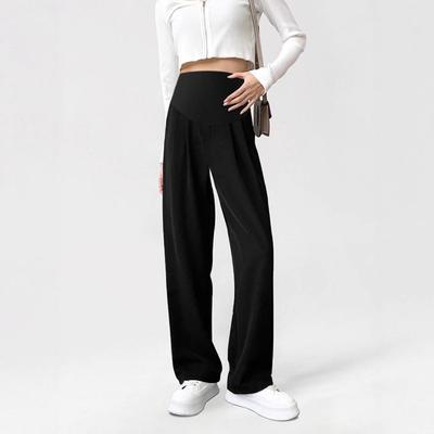 Maternity Pants Autumn Thin Outer Wear Loose Casual New Folding Pants Long Pants Belly Support Spring and Autumn Wide Leg Pants