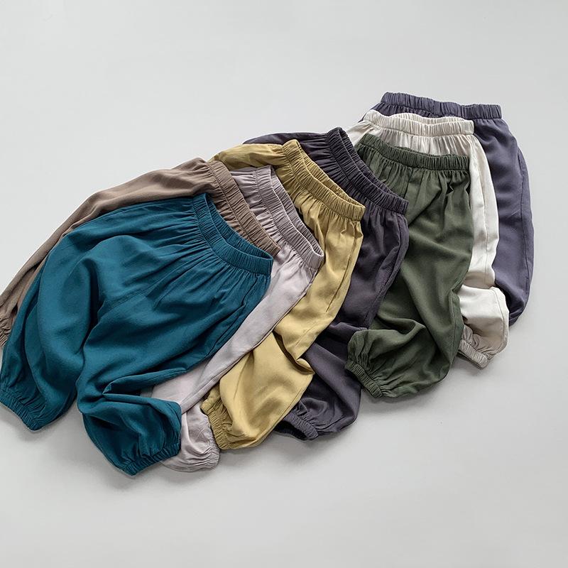 Children's Mosquito Pants Summer Boys' and Girls' Pants Japanese Korean Loose Wide Leg Pants Children's Clothing