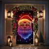 Christmas UV Fluorescent Door Banner/cover Background/holiday Party Decoration/Christmas Decorative Hanging Cloth