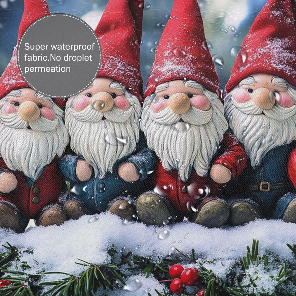 Curtain Shower Curtain Liner Bathroom Curtains Xmas Funny Gnomes Shower Curtains Waterproof Shower Liner Cloth Long Curtain