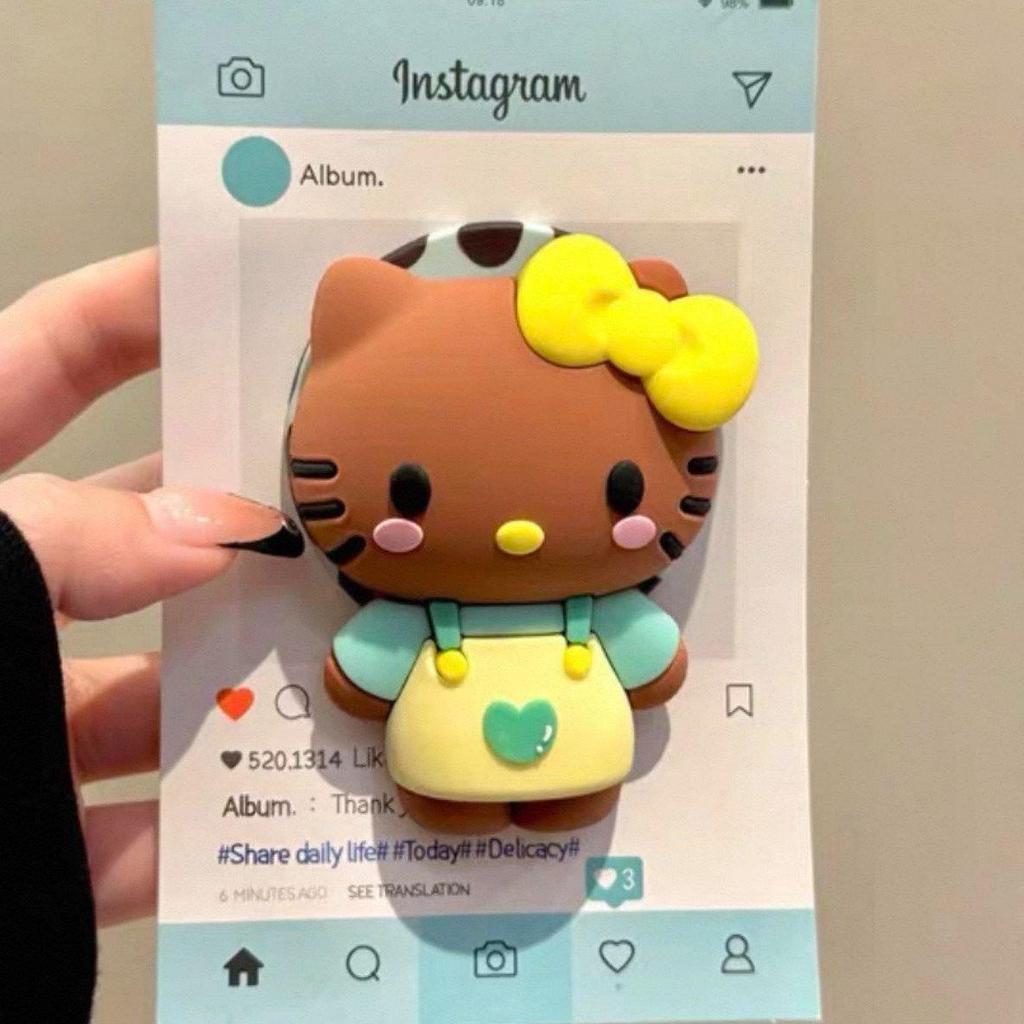 3D Silicone Cartoon Crying Star Mobile Phone Stand & Retractable Airbag Holder