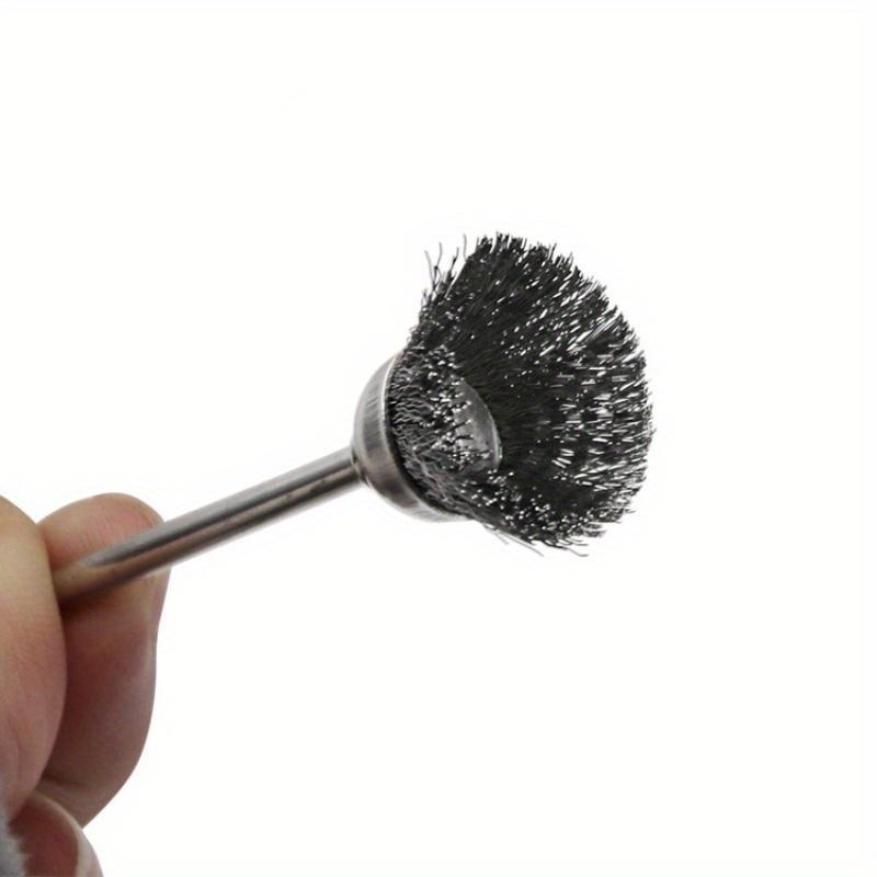 45pcs Mini Rotary Stainless Steel Wire Wheel Wire Brush Small Wire Brushes Set Accessories for Mini Drill Rotary Tools