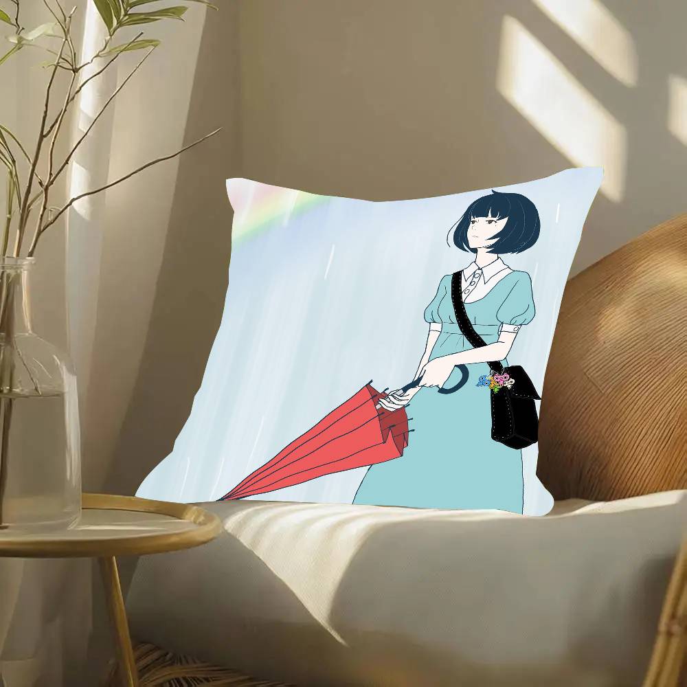 Anime The T-Tatami Galaxy Pillow Case Fashion Square Pillowcase Bedroom Sofa Room Ins Decoration Leisure