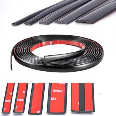 Car Chrome Decorative Protective Strips Grill Trim Molding Anti-Collision Tape Bright Silver Gold Black Red Universal Width 6mm