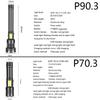 Leistungsstarke XHP90.3/XHP70.3 LED-Taschenlampe 26650 USB-Taschenlampe Laterne Jagdlampe Handlicht USB wiederaufladbar