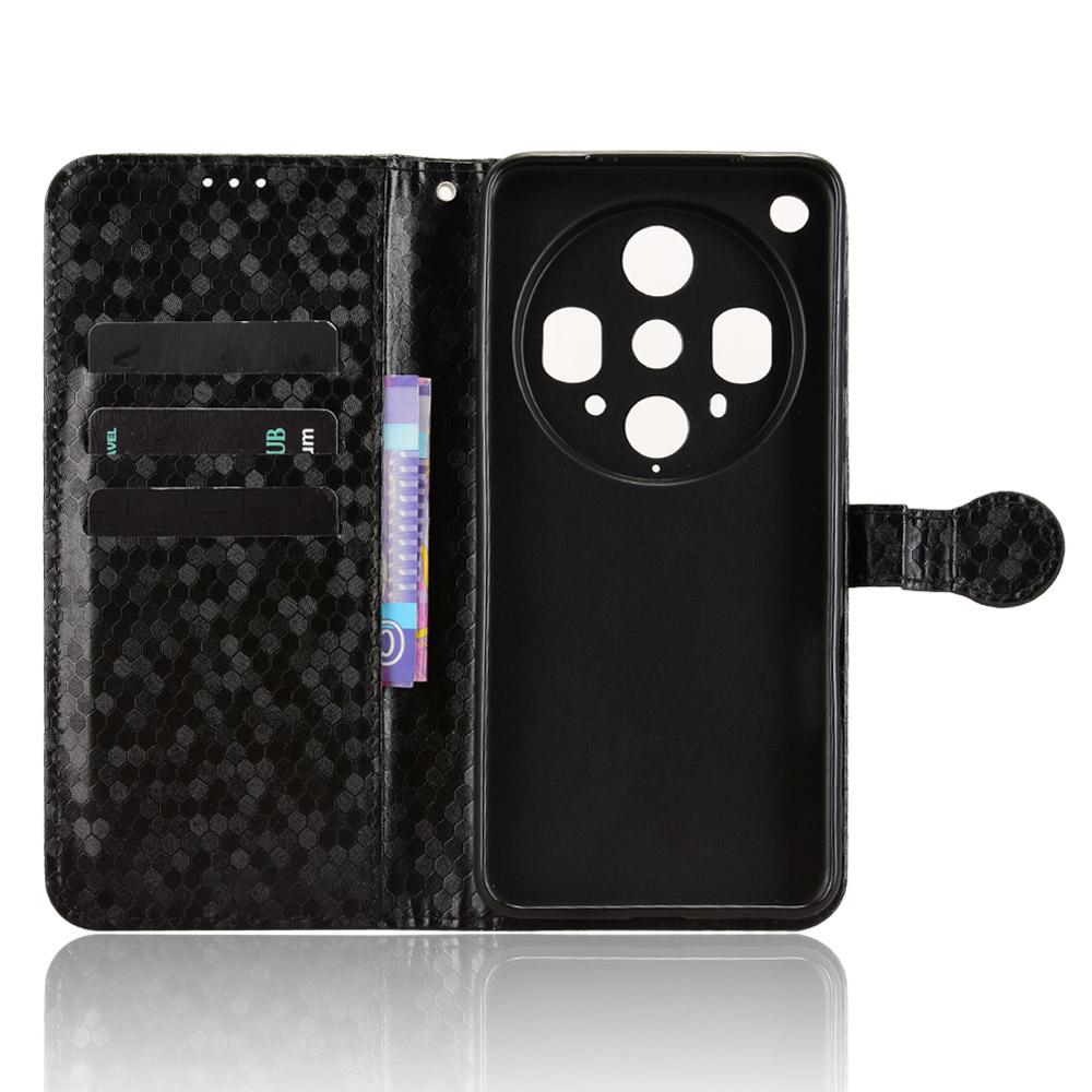 For Oppo Find X8 Ultra 5G Wallet Case Dot Pattern Imprint PU Leather Phone Cover