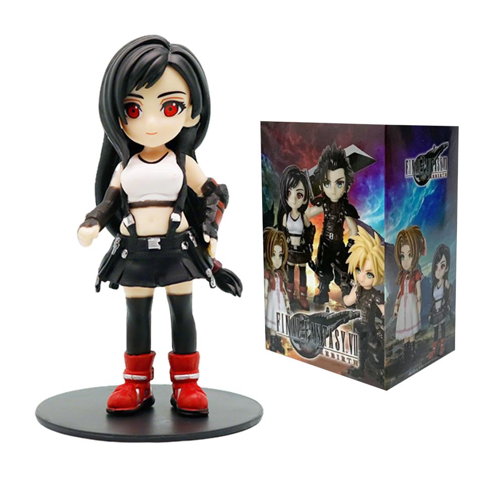 Anime 11-12cm Finals Fantasy Figure Cloud Strife Tifa Lockhart Aerith Gainsborough Zack·Fair Figure Model PVC Toy Desktop Gift