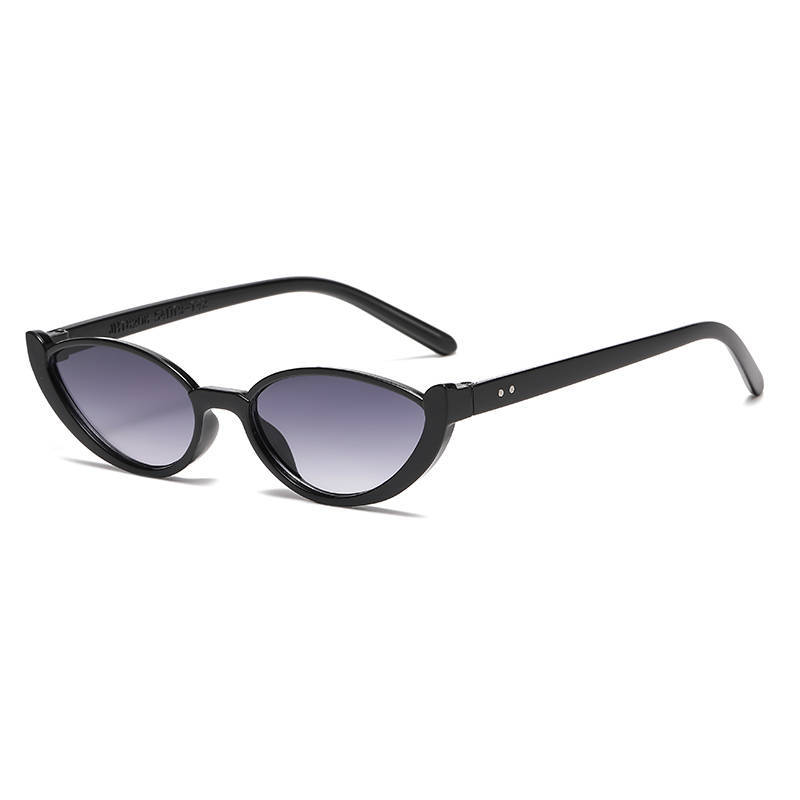 Modische Cat-Eye-Damen-Sonnenbrille mit kleinem Rahmen Halbrahmen-Sonnenbrille Personalisierte Street-Photography-Luxusbrille