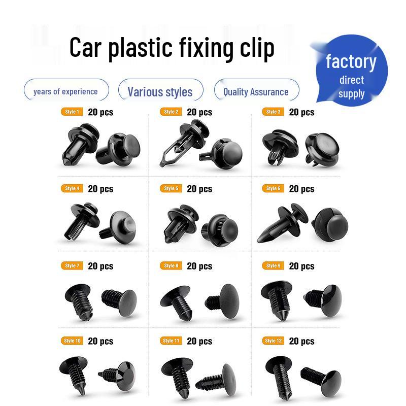 240pc Snap Fasteners for Tesla Bumper, Door Panel, Fender Liner