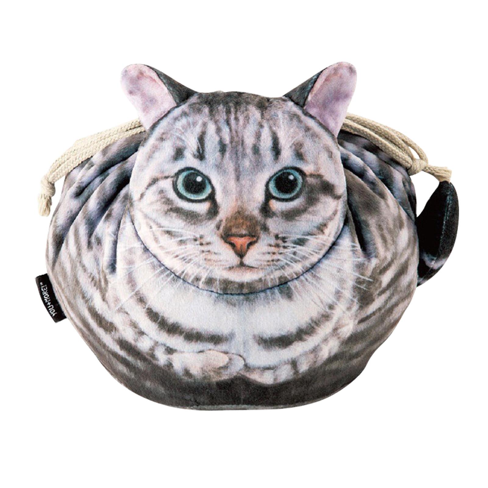 

Cat Cosmetic Bag Cosmetic Pouch Funny Kitten Drawstring Toiletry Bag Makeup Travel Bag Organizer Portable Soft For Business Gym