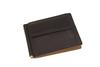[Saint Cuir BRIDLE LEATHER] Thomas Bridle Leather and Natural Leather Money Clip with Coin Purse (Dark Chocolate)
