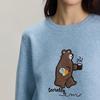 INMAN Women's Cartoon Bear Knit Pullover Sweater