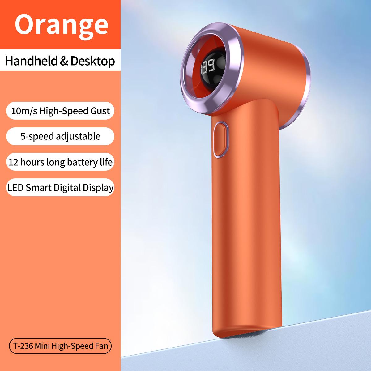 Handheld Rechargeable Mini Turbine Cooling Fan T236: Portable, High-Speed, Powerful Mini Fan
