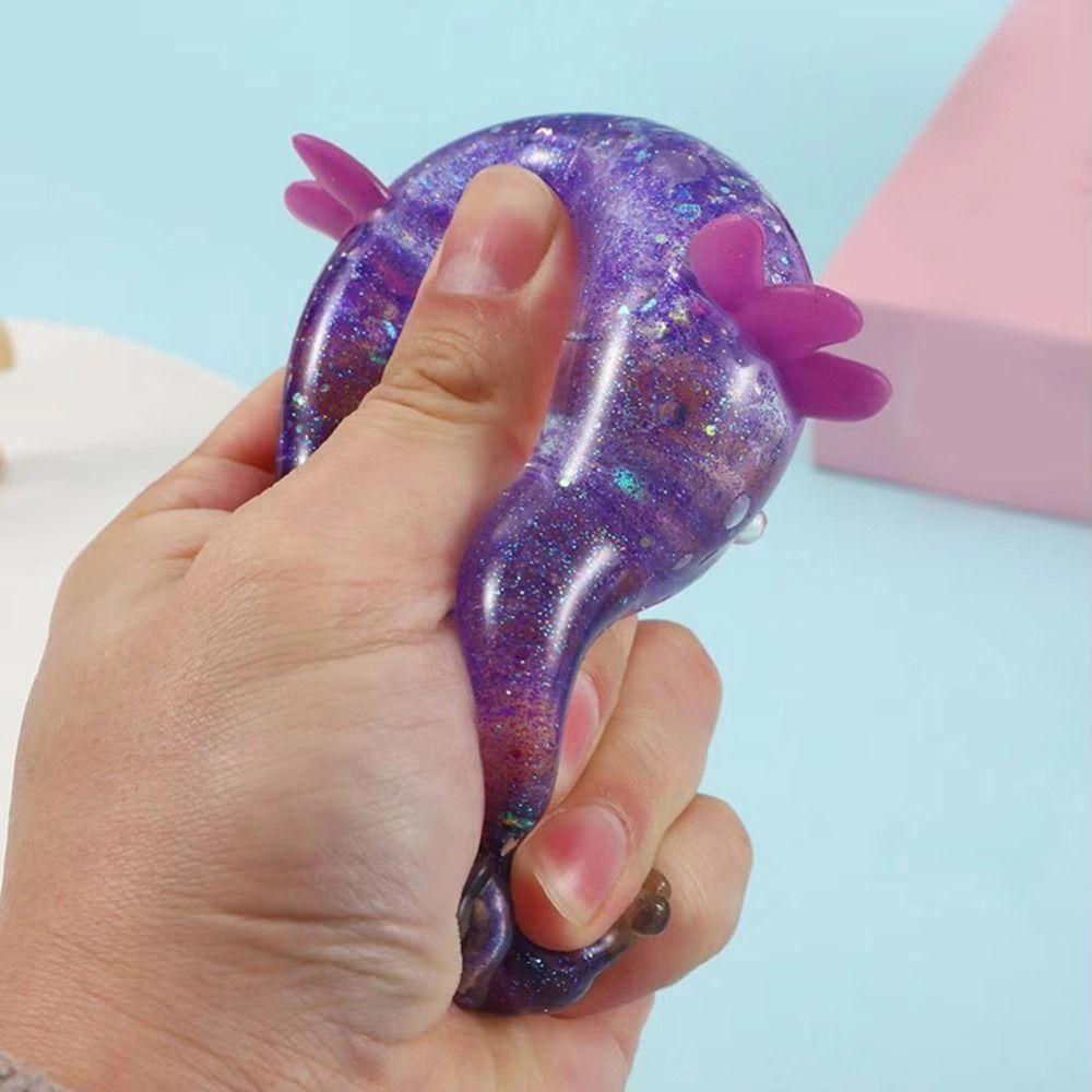 Lustiger Quetsch Salamander Squishy Spielzeug Langsam-Rückprall Dehnbar Axolotl Quetschspielzeug Fidget