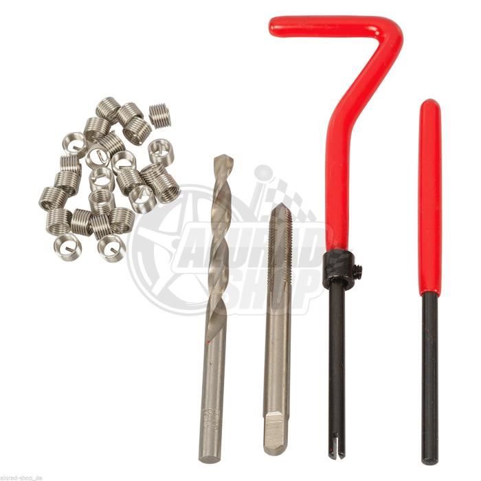 Kit réparation de filetages filets rapportes m5-m6-m8-m10-m12 mm