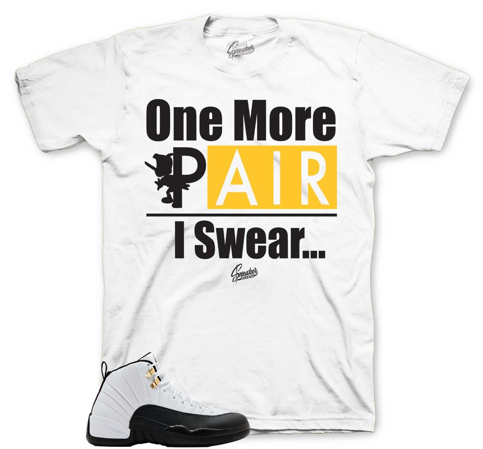 Shirt To Match Retro 12 Taxi Sneakers AJ12 Outfit - One More Pair Sneaker Tees L