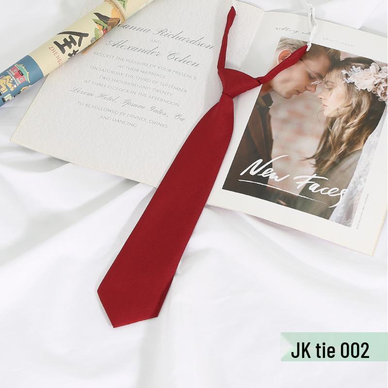JKDK No-Tie Academy Style Fashion Tie for Female Students