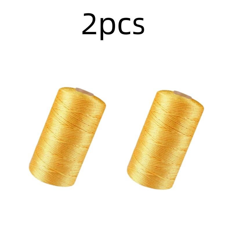 New Summer Crochet Yarn 1.5mm Thin Ice Cotton Thread for Hand Knitting Bag Hat Shoes 100g Hollow Line Colorful Nylon Cord