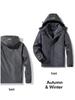 Men's Waterproof Fleece-Lined Winter Jacket for Mountaineering, Camping, and Travel