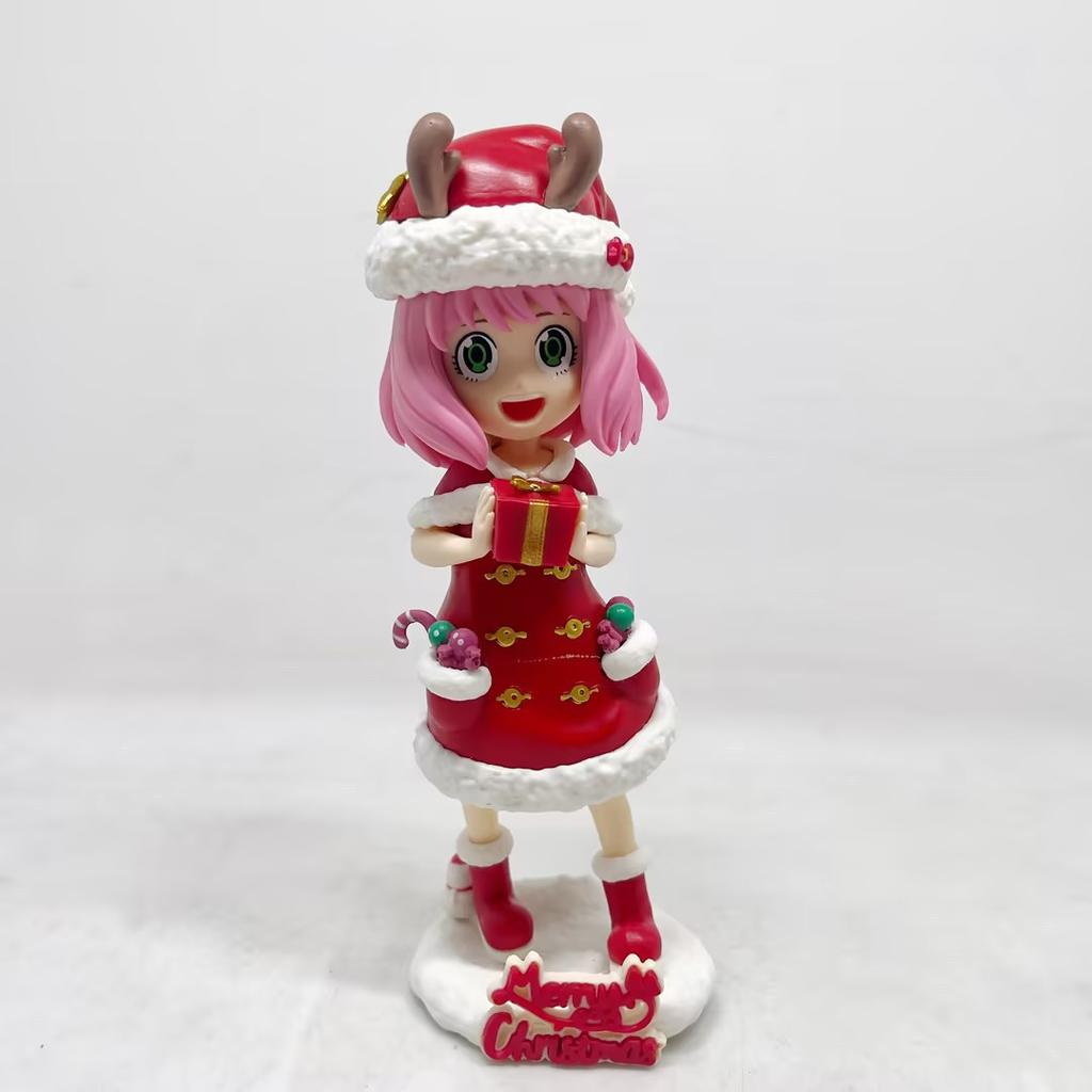 SPY×FAMILY Anya Forger Interchangeable heads Christmas Ver. Anime Action Figure Toys 16.5CM