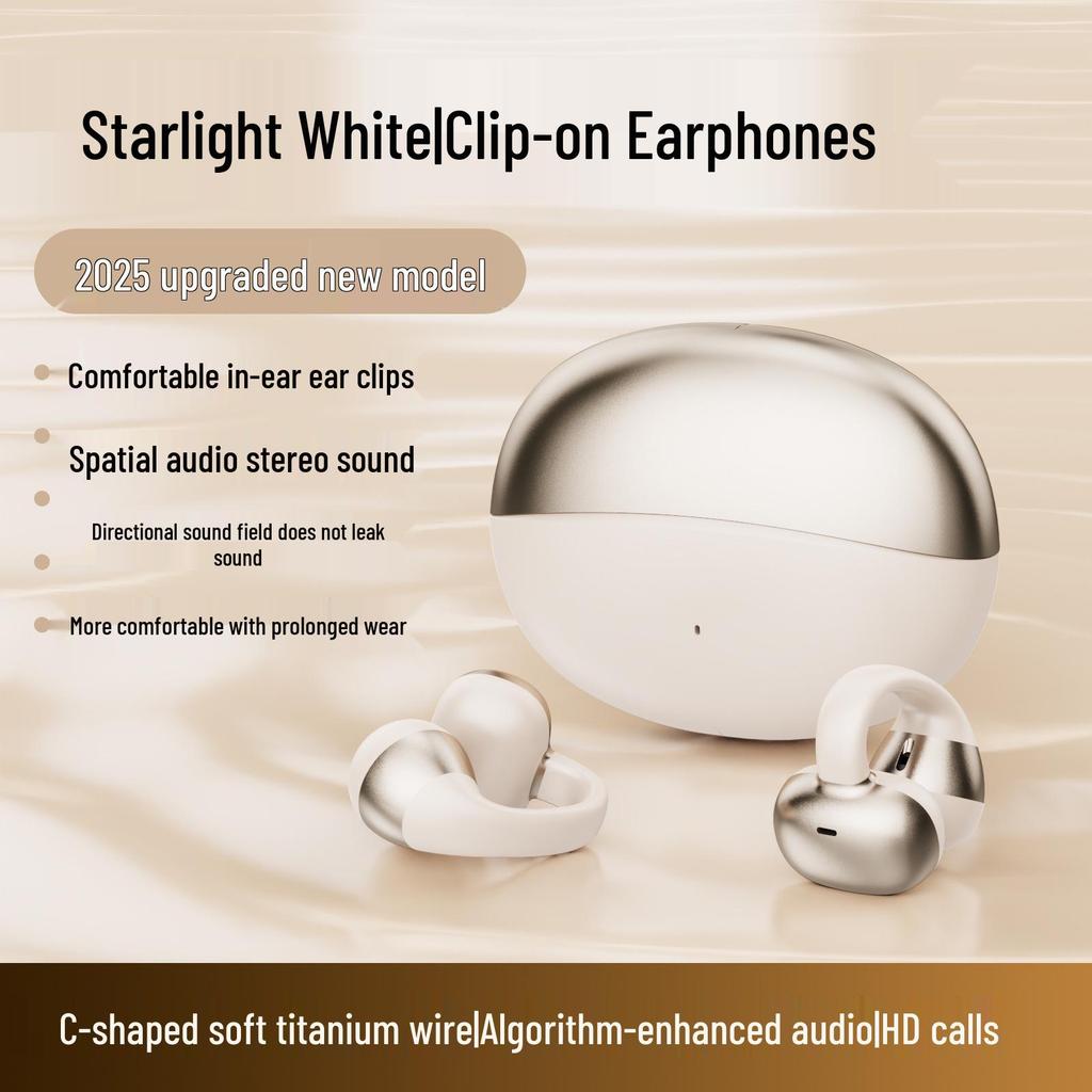 Bluetooth Ear Clip Earbuds 2026 | M09 Wireless, Comfortable, Pain-Free, High-Performance