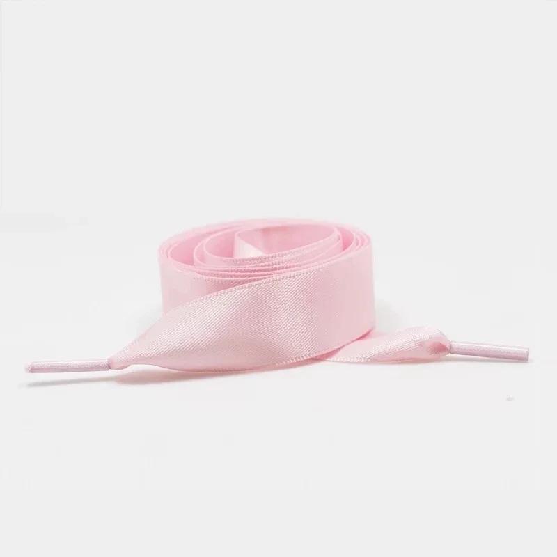 2CM Width Silk Satin Shoelaces Flat Ribbon Shoelace Women Sneakers Boots Shoe laces 22 Colors Length 80CM 100CM 120CM 1Pair