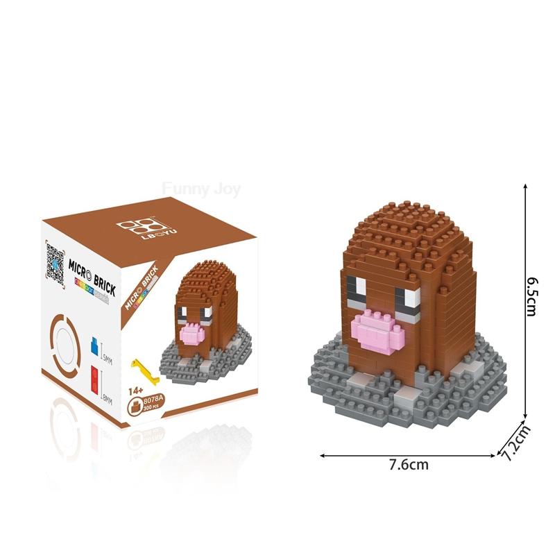 61 Style Funny Building Blocks Assembly Anime Picachu Charizard Doll Blastoise Bulbasaur Gengar Bricks Toy for Kid