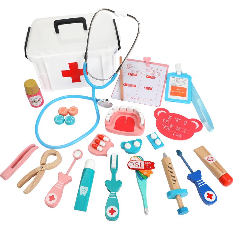 Xiaowandou Kids Wooden Doctor & Nurse Play Set