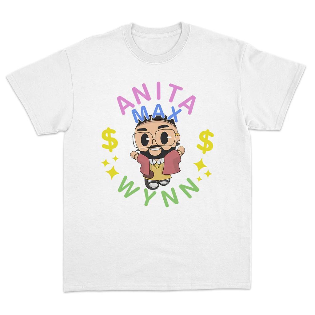 Unisexs Anita Max Wynn Drake Meme Graphic TShirt Funny Rich Money Alter Ego Streetwear Short Sleeve Black Tee