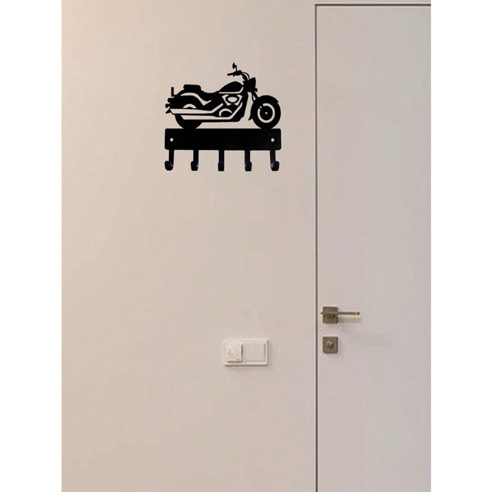 Wrought Iron Motorcycle Key Holder Helmet Hook Entryway Organizer 1PC
