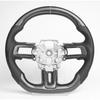 3pcs Gloss Carbon Fiber Steering Wheel Control Button Trim Cover Replacement for Ford Mustang 2015‑2022
