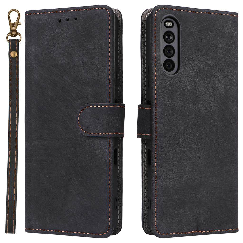 For Sony Xperia 10 III 5G Case Flip Leather Phone Cover with RFID Blocking Wallet