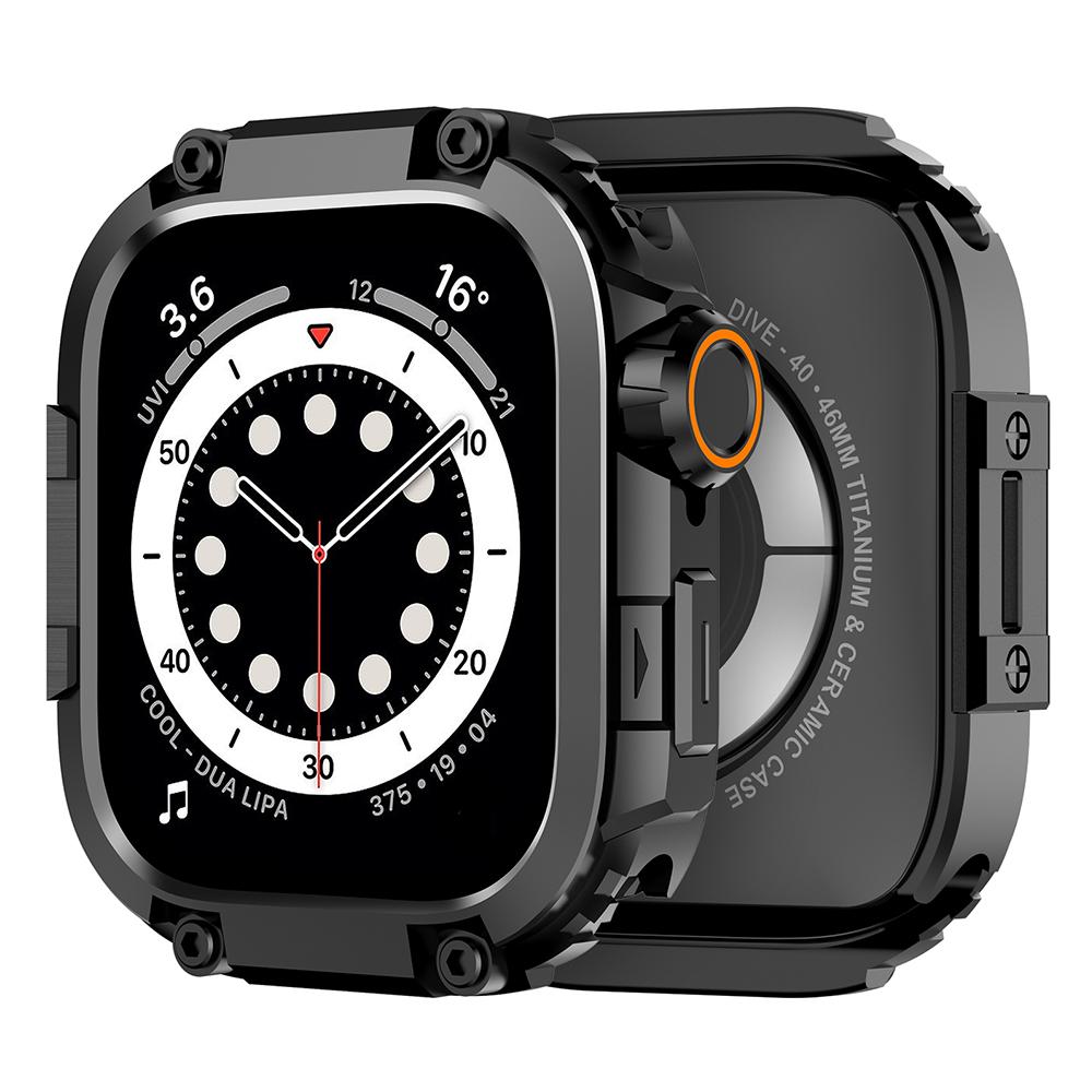 Stainless Steel Case for Apple Watch Series 11 46mm Metal Bumper Protector Frame for Iwatch 10 46MM Accessories Protective Cover