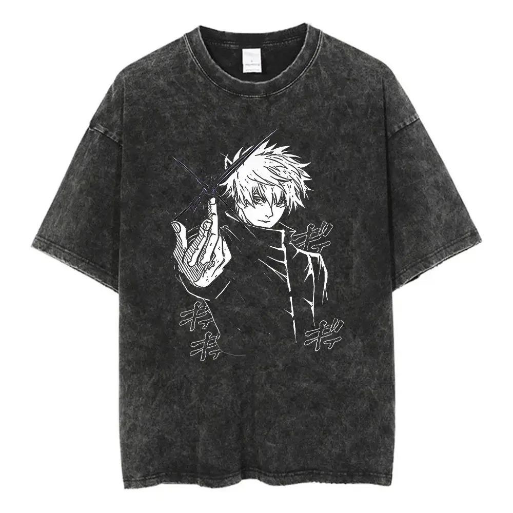 Herrenkleidung T-Shirt Homme Grafik-T-Shirts Herren T-Shirt für Herren Ropa Hombre Vintage Anime Bedruckt Gewaschen Neu im Top-T-Shirts