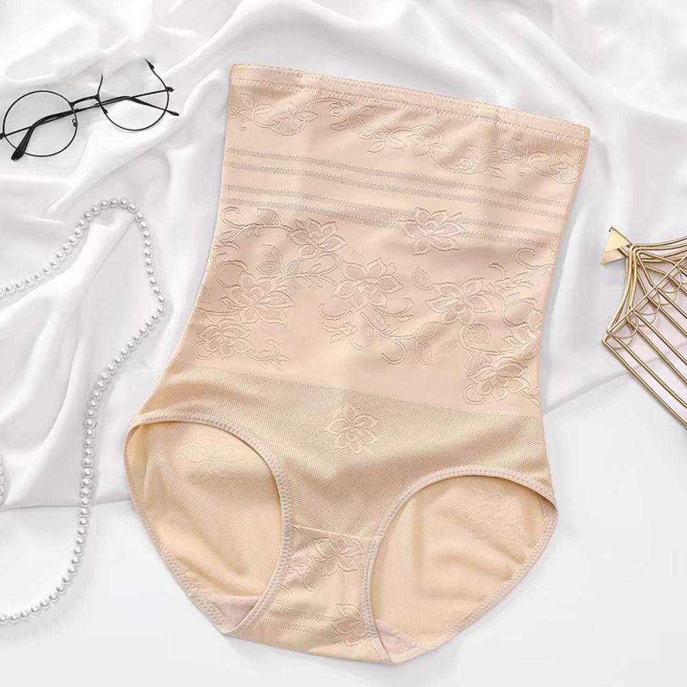 Mesh Flower Butt Lifter Briefs High Waist Seamless Panties Underpants Postpartum Body Shaper  Lady